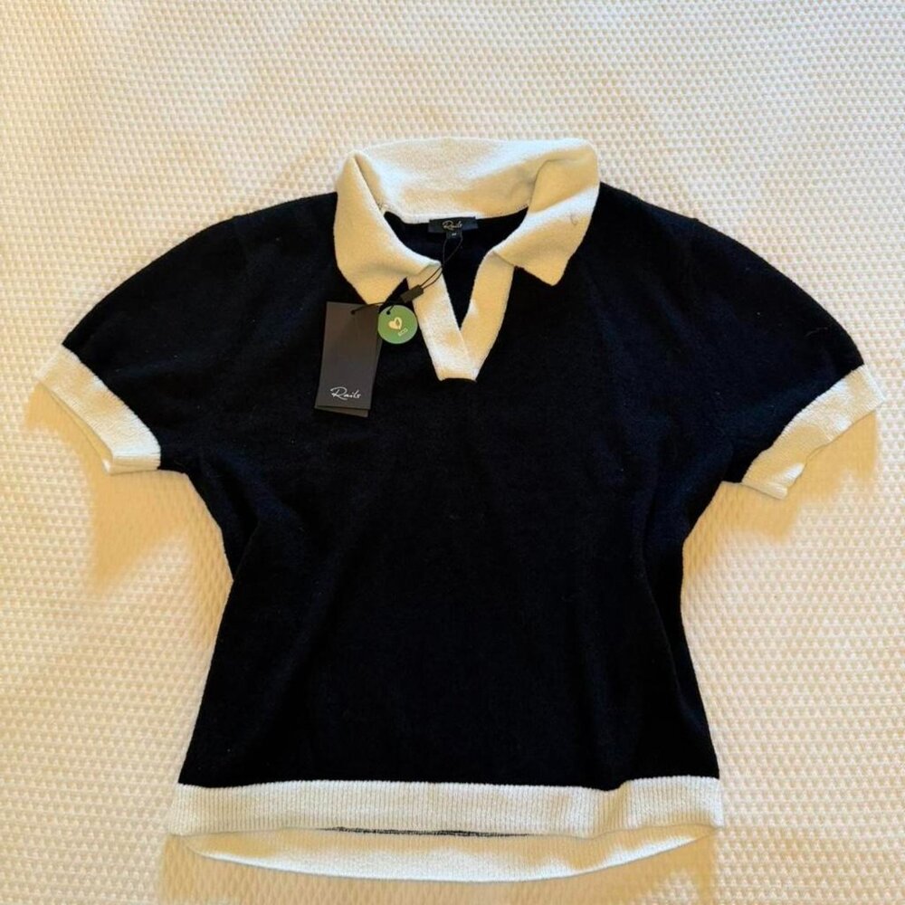 Rails Women's Black and White Polo-shirts